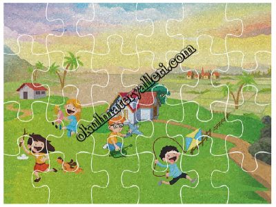 Puzzle, Yapboz, Keçe Baskı, Keçe Kesimi